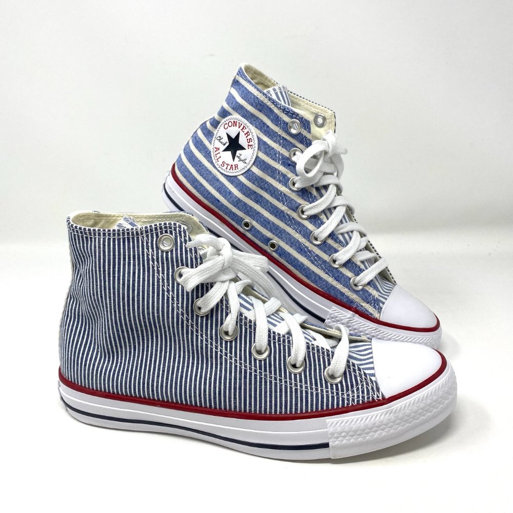Converse AS Hi Sneaker Vintage Canvas Blue White Women's Size 163974C - Picture 3 of 10